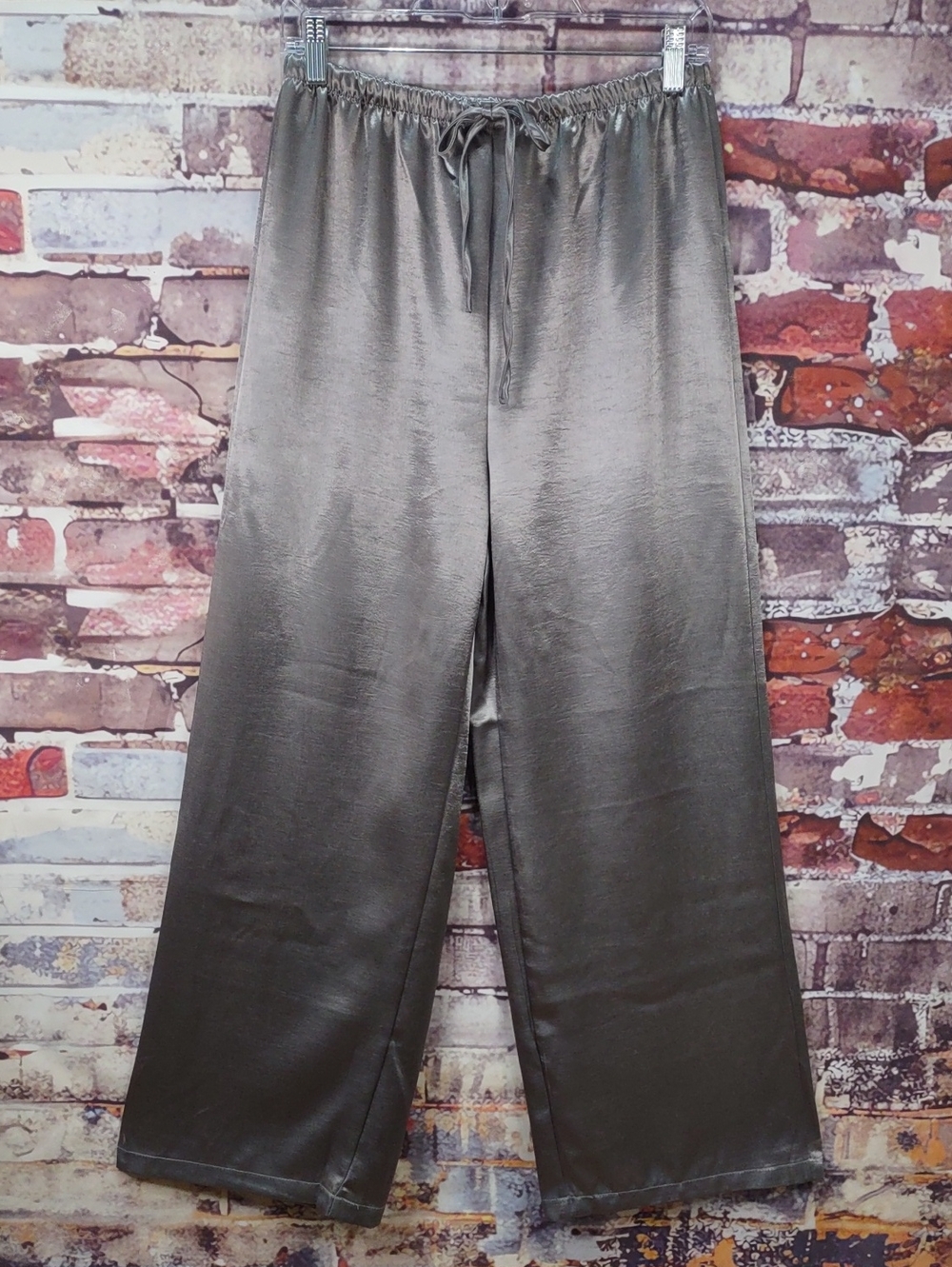 Wide Leg Satin Pants